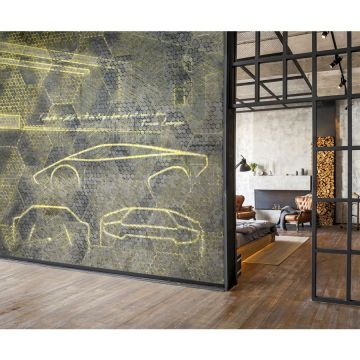 Обои виниловые на флизелине Zambaiti (Замбаити Парати) Lamborghini II 10,05x0,70 м (90040)