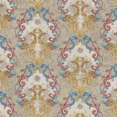 Обои виниловые Decori Decori (Декори Декори) Amore Дамаск цветной 10,5х1,06 м (82801)