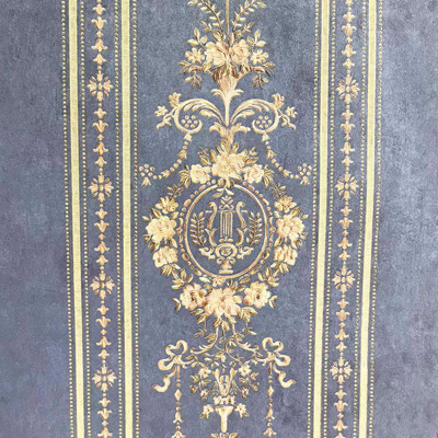 Обои виниловые Wiganford (Виганфорд) Elizabeth Полоса синяя 10,05х0,53 м (EL22104)