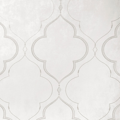 Обои флизелиновые Wiganford LIANNA Leeds Мотив орнамент серебристо-серый 10,05х1,06 м (N55661)