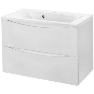 База под керамическую раковину Vincea (Винчея) Mia 750 подвесная, 2 выкатных ящика soft close, G.White
