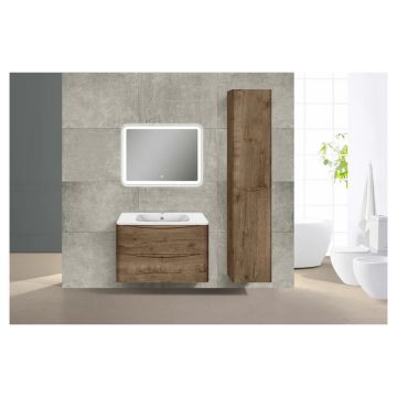 База под раковину Vincea (Винчея) Paola 800 подвесная, 2 выкатных ящика soft close, V.Oak VMC-2P800VO