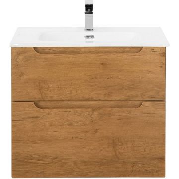 База под раковину подвесная BelBagno (Бельбагно) ETNA-H60 с двумя выкатными ящиками с доводчиками Rovere Nature 600x455x600 ETNA-H60-600-2C-SO-RN-P