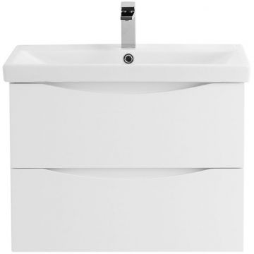 База под раковину подвесная BelBagno (Бельбагно) MARINO-CER с двумя выкатными ящиками Bianco Opaco 664x440x500 MARINO-CER-700-2C-SO-BO-P
