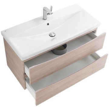 База под раковину подвесная BelBagno (Бельбагно) MARINO-CER с двумя выкатными ящиками Rovere Grigio 762x440x500 MARINO-CER-800-2C-SO-RG-P