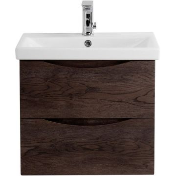 База под раковину подвесная BelBagno (Бельбагно) MARINO-CER с двумя выкатными ящиками Rovere Nature Grigio 664x440x500 MARINO-CER-700-2C-SO-RNG-P