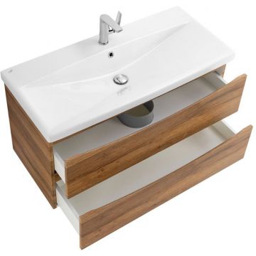 База под раковину подвесная BelBagno (Бельбагно) MARINO-CER с двумя выкатными ящиками Rovere Rustico 762x440x500 MARINO-CER-800-2C-SO-RR-P