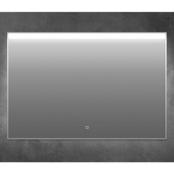 Зеркало BelBagno в алюминиевой раме с подсветкой с сенсорным выключателем SPC-UNO-1200-800-TCH 1200x50x800