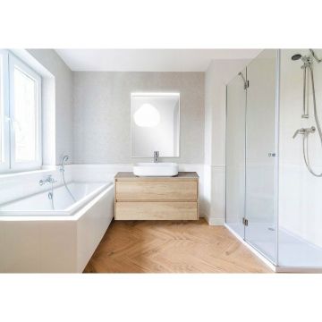 Зеркало BelBagno (Бельбагно) в алюминиевой раме с подсветкой с сенсорным выключателем SPC-UNO-600-800-TCH 600x50x800