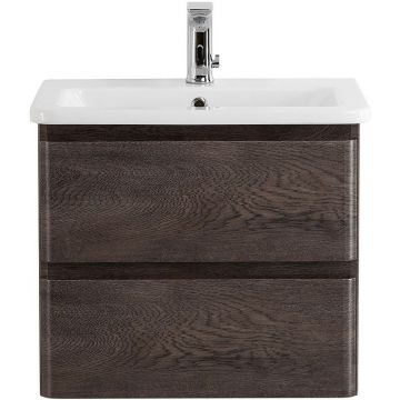 База под керамическую раковину подвесная BelBagno (Бельбагно) Albano-Cer с двумя выкатными ящиками Robere Nature Grigio 570x444x500 ALBANO-CER-600-2C-SO-RNG