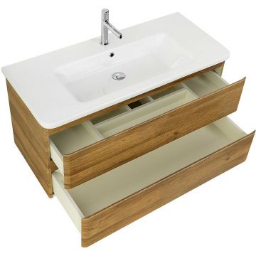 База под керамическую раковину подвесная BelBagno (Бельбагно) Albano-Cer с двумя выкатными ящиками Rovere Rustico 1020x444x500 ALBANO-CER-1050-2C-SO-RR