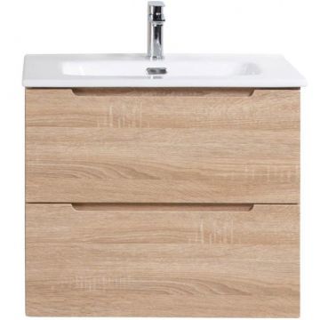 База под раковину подвесная BelBagno (Бельбагно) ETNA с двумя выкатными ящиками с доводчиками Rovere Bianco 600x455x500 ETNA-600-2C-SO-WO-P