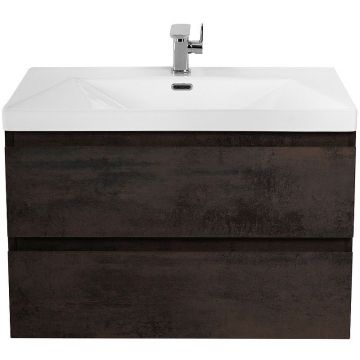 База под раковину подвесная Cezares (Цезарис) Molveno с двумя выкатными ящиками Ossido 800x500x500 MOLVENO-80-2C-SO-OSS