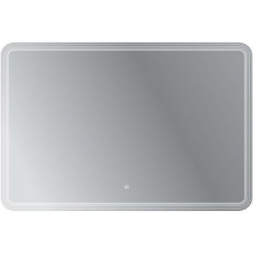 Зеркало Cezares (Цезарис) с лазерной гравировкой контурной подсветкой и сенсорным выключателем CZR-SPC-DUET-1200-800-LED-TCH 12V 220-240V 1200x800x30