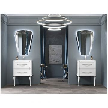 Зеркало Cezares (Цезарис) со встроенной LED подсветкой, антизапотеванием 45020, 70х2,5х92 см