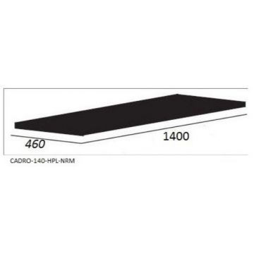 Столешница Cezares CADRO-140-HPL-NRM Nero Magma 140x46 см