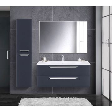 База под раковину подвесная Cezares (Цезарис) ECO с двумя выкатными ящиками Grafito 1198x472x500 ECO-1200-2C-SO-GR-P