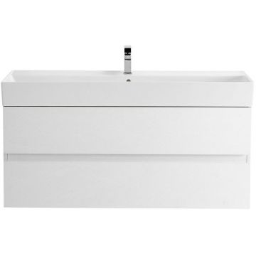 База под раковину подвесная Cezares (Цезарис) Molveno 46 с двумя выкатными ящиками Bianco Ghiaccio 1200x460x500 MOLVENO 46-120-2C-SO-BG