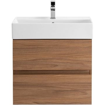 База под раковину подвесная Cezares (Цезарис) Molveno 46 с двумя выкатными ящиками Noce Chiaro 600x460x500 MOLVENO 46-60-2C-SO-NC