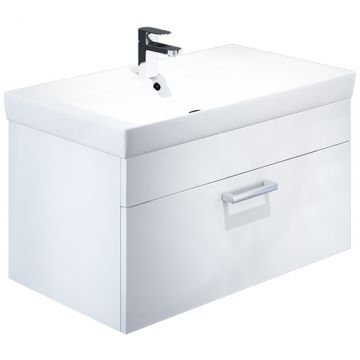 Тумба с умывальником Iddis (Иддис) New Mirro 80 см белая NMIR80Wi95K