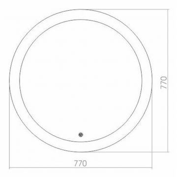 Зеркало Azario Перла d770 (круглое) c сенсорным выключателем ФР-00000847