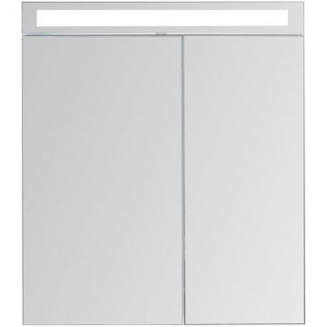 Зеркальный шкаф Dreja.Rus Max 70 с LED-освещением белый глянец (77.9007W)