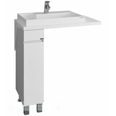 Тумба Санта (Santa) Марс Белый (900127) 870 х 190 х 500 мм (ВхШхГ) для раковины Юпитер