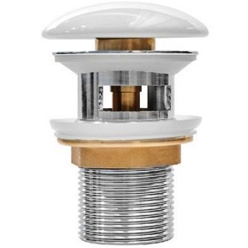 Выпуск для умывальника Iddis (Иддис) Optima Home с переливом белый глянцевый OPHWS0Wi88