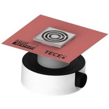 Трап TECE (ТЕСЕ) TECEdrainpoint S 114, Seal System, низкий горизонтальный, DN-50, цвет решетки-нержавеющая сталь (3601104)