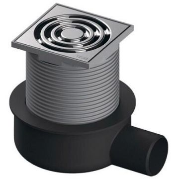 Трап TECE (ТЕСЕ) TECEdrainpoint S 50, низкий горизонтальный, DN-50, цвет решетки-нержавеющая сталь (3601050)