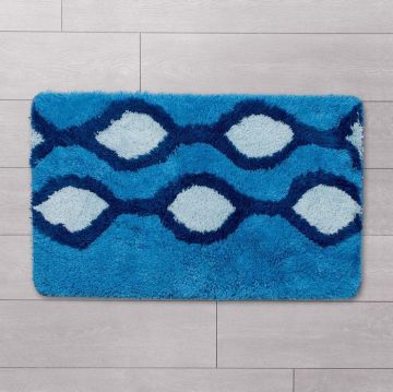 Коврик для ванной комнаты Iddis (Иддис) Promo 50х80 см Curved Lines blue 400A580i12