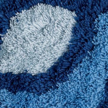 Коврик для ванной комнаты Iddis (Иддис) Promo 50х80 см Curved Lines blue 400A580i12