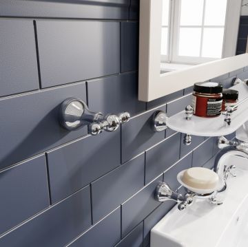 Крючок двойной Iddis (Иддис) Retro глянцевый хром сплав металлов RETSS20i41