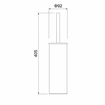 ершик для унитаза напольный Timo (Тимо) Saona 13161/03 черный