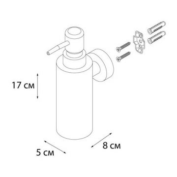 Дозатор для жидкого мыла Fixsen Hotel FX-31012B Хром