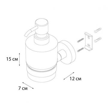 Дозатор для жидкого мыла Fixsen Modern FX-51512 сатин