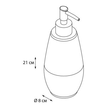 Дозатор для жидкого мыла Fixsen Snow FX-260-1 серый