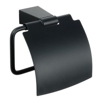 Держатель туалетной бумаги с крышкой Fixsen Trend FX-97810 черный