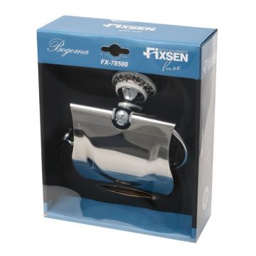Держатель туалетной бумаги с крышкой Fixsen Bogema FX-78510 Хром