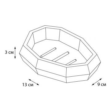 Мыльница Fixsen Flat FX-290-4 белый