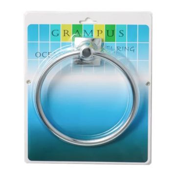 Держатель полотенец кольцо Grampus Ocean GR-2011 хром
