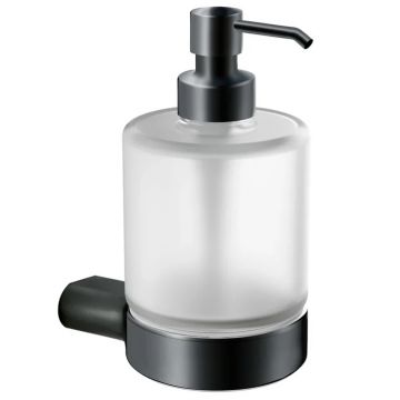 Дозатор для жидкого мыла Inda Mito A2010NNE + A2012ANE21 черный,настенный
