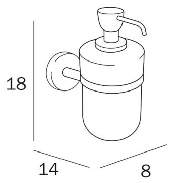 Дозатор для жидкого мыла Inda Forum A36120CR21 хром