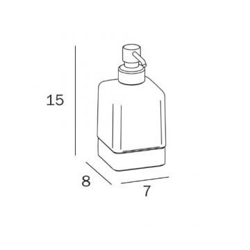 Дозатор для жидкого мыла Inda Lea A1812ZCR21 хром