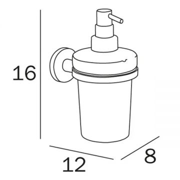 Дозатор для жидкого мыла Inda One A24120NE03 черный