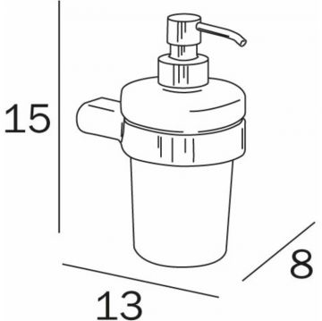 Дозатор для жидкого мыла Inda Mito A2012ANE21 черный