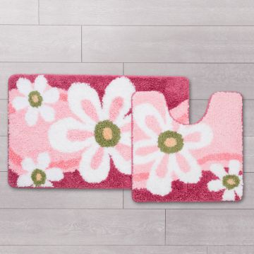Набор ковриков для ванной комнаты Milardo (Милардо) Promo 50х80 + 50х50 см Merry Camomile 360PA68M13