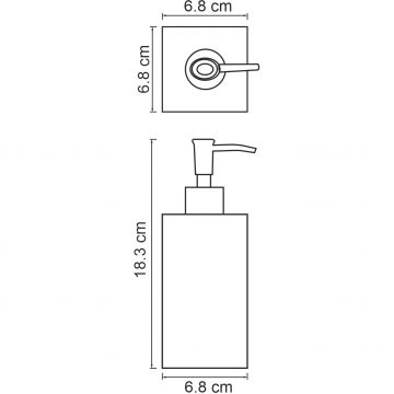 Дозатор для жидкого мыла Wasserkraft Kammel K-9199 цвет белый