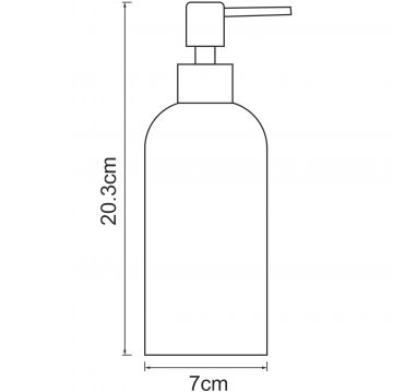 Дозатор для жидкого мыла Wasserkraft Neime K-1999 цвет черный, серый