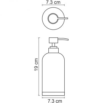 Дозатор для жидкого мыла Wasserkraft Vils K-6199 цвет черный